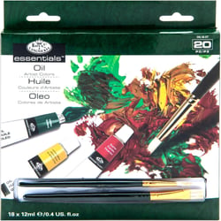 Peinture à l'huile - 18 tubes de 12ml - Assortiment de couleurs - Royal & Langnickel
