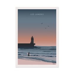 Affiche 30x40 cm - Les Landes Version 3 - TuroMemoriesStudio