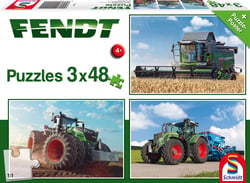 Puzzle 48 pièces - Fendt 1050 Vario / 724 Vario / 6275L, 3x48 Pièces - Schmidt Spiele