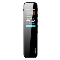 Dictaphone Intelligent Écran Couleur 0.96 Pouces 8GB Réduction Bruit Haute Qualité Noir YONIS