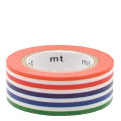 Masking Tape - Lignes multicolores - 7 m x 15mm