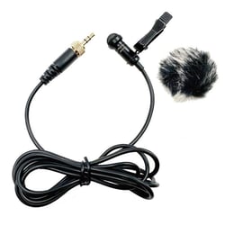 Microphone Sans Fil Lavalier 3.5mm Avec Couvre-Vent En Fourrure De Lapin YONIS