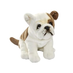 Peluche bulldog francais assis 30cm - Anima - Marron