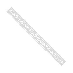 MégaCréa DIY - Ruban adhésif fantaisie 1,5 cm x 1 m rosace blanches