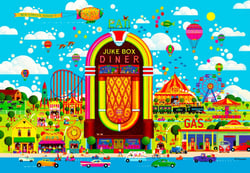 Puzzle 1000 pièces - Carnaval du Jukebox - Grafika