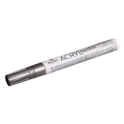 Crayon - feutre acrylique, argent, Pointe ronde 2 - 4mm, avec soupape