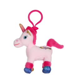 Peluche - Licorne Lica Bella porte-clés rose - 10 cm