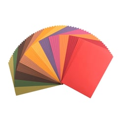 Papier cartonné A4 - 216 g - 12 couleurs assorties - Lisse - Florence - 60 feuilles