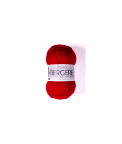 Pelote Doucelaine - Bergère de France ROUGE SANG