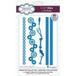 Matrices de découpe - Bords outils et engrenages - 5 dies - Creative Expressions