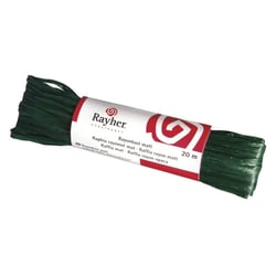 Raphia rayonné, mat, echéveau 20 m, vert foncé