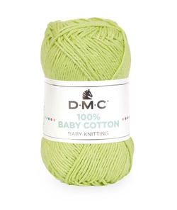 Coton à tricoter 100% Baby Cotton - DMC - certifié Oeko-Tex 779 Vert