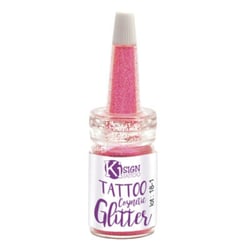 Ki-Sign - Paillettes pour la peau UV Rose Flacon 7 ml