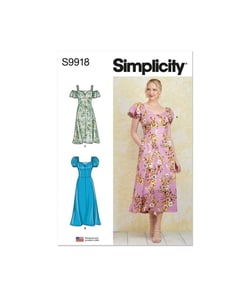 Patron Simplicity 9918 - Robe taille n°FR 40-48