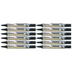 Lot de 12 marqueurs permanents - PENTEL - MAXIFLO NLF50 - Pointe ogive 2,0 mm - Noir