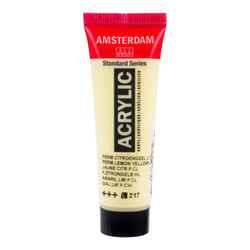 Peinture acrylique en tube - Jaune citron permanent clair - 217 - Amsterdam - 20ml