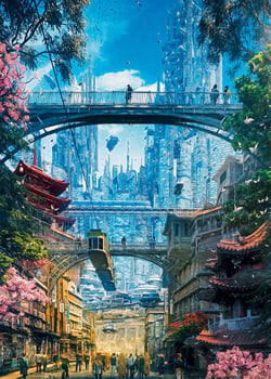 Puzzle 1000 pièces Heye Markets District Futures Cities