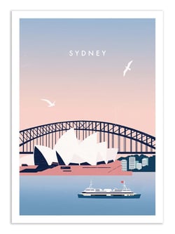 Affiche 30 x 40 cm - Sydney - Katinka Reinke