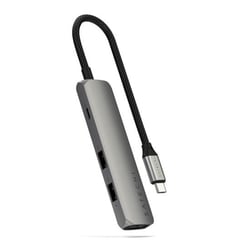 Satechi Hub USB-C Slim Multiport 4-in-1 4K Power Delivery 100W Gris