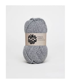 Pelote de laine à tricoter PINGO YARN 3 - Pingouin Gris (SOURIS)