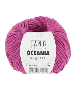 Pelote de Coton à crocheter et tricoter Oceania - Lang Yarns 64 Rose