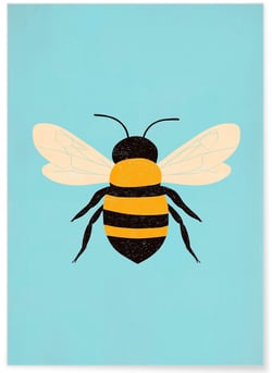 Affiche Abeille | A3 : 29,7x42cm