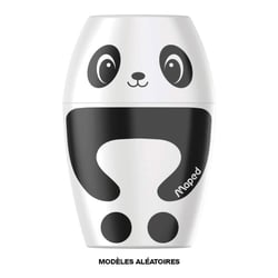 Taille-crayons - 1 trou - Avec réservoir - Panda ou pingouin - Scolaire - Maped