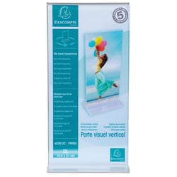 Porte-visuel droit vertical DL - Cristal - x 30 - Exacompta
