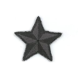 Ecusson thermocollant étoile noir 2.5cm