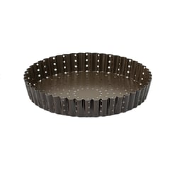 Tourtière haute cannelée perforée Antiadhérent (sans PFAS) - Ø240 mm h35 mm