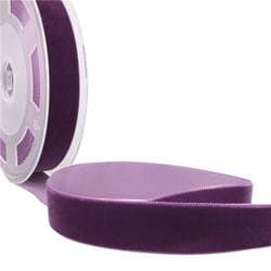 Bobine 10m Velours haute densité prune