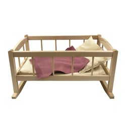 Berceau en bois avec couverture tricot - Egmont Toys