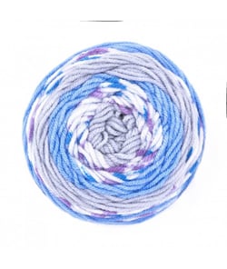 Fil de Laine Lolly Pop 150 gr - Grundl - certifié Oeko-Tex 20 Bleu