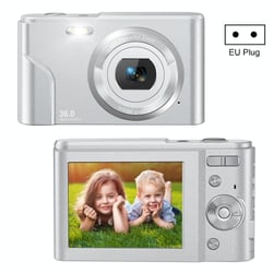 Appareil Photo Enfant 36MP 16X Zoom 2.7K Full HD Avec Détection De Visage Argent YONIS
