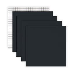 6 feuilles de vinyle adhésives 25x25 cm - We R