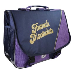 Cartable French Disorder 38 CM Colorblock Violet