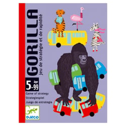 Jeu de cartes et de rapidite Gorilla - Djeco - Rouge