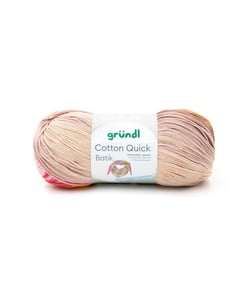 Pelote de coton COTTON QUICK BATIK 100 Gr - PPSC - Grundl - Certifié Oeko-tex 07 Multicolore