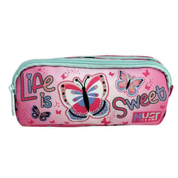 Trousse rectangulaire Papillons Life is Sweet Must 21 CM - 2 compartiments
