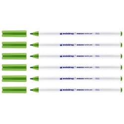 Lot de 6 feutres pour textiles permanents pointe fine 1 mm - EDDING - Vert clair