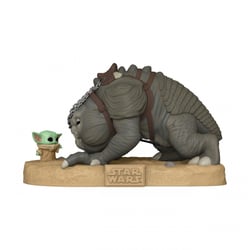 Star Wars : The Book of Boba Fett - Figurine POP! Super Sized Jumbo Grogu with Rancor 25 cm