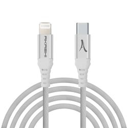Câble USB-C vers Lightning Certifié MFI Charge Synchronisation Akashi 1m Blanc