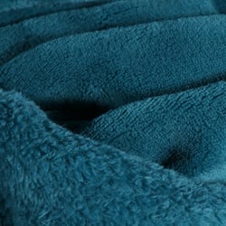 Tissu Doudou uni Bleu canard