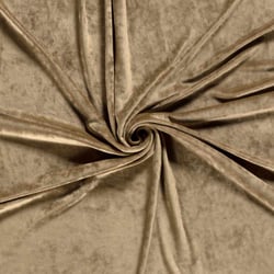 Tissu Velours d'ameublement extensible Alcéa uni Taupe