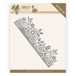Die matrice de découpe embossage Jeanine s Art Birds & Flowers DAISY BORDER 10058