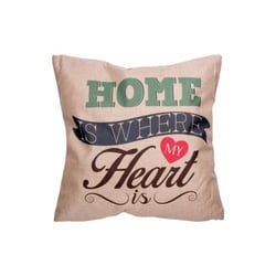 Coussin tendance déco Home is where my Heart is 43x43 cm