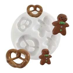 Graine Créative - Moule en silicone (mini) Pains d épice