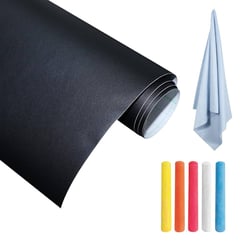 Tableau Adhésif Noir en Rouleau 60 cm x 200 cm pour Craie