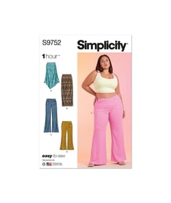 Patron Simplicity 9752 - Jupes et pantalons du 48 au 66 FR taille n°FR 58-66