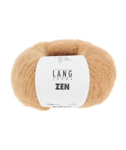 Pelote de Laine, Alpaga et Soie à tricoter ZEN - 25GR - Lang Yarns 0050 Marron